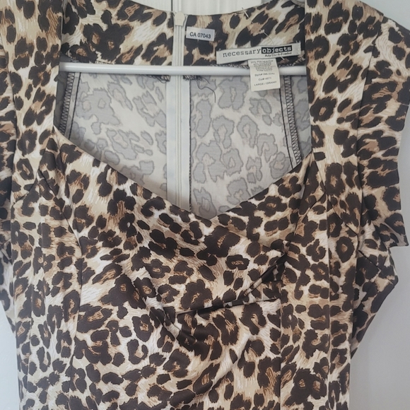 Leopard Print Dress - Picture 3 of 4